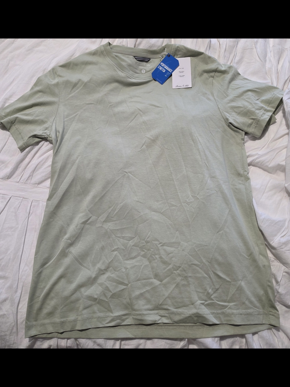 Men's Short Sleeve Crew Tee in Light Sage